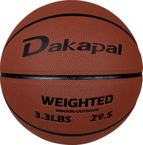 Dakapal Weighted Heavy Training Basketball 3.3LBS Size 7 Durable and
