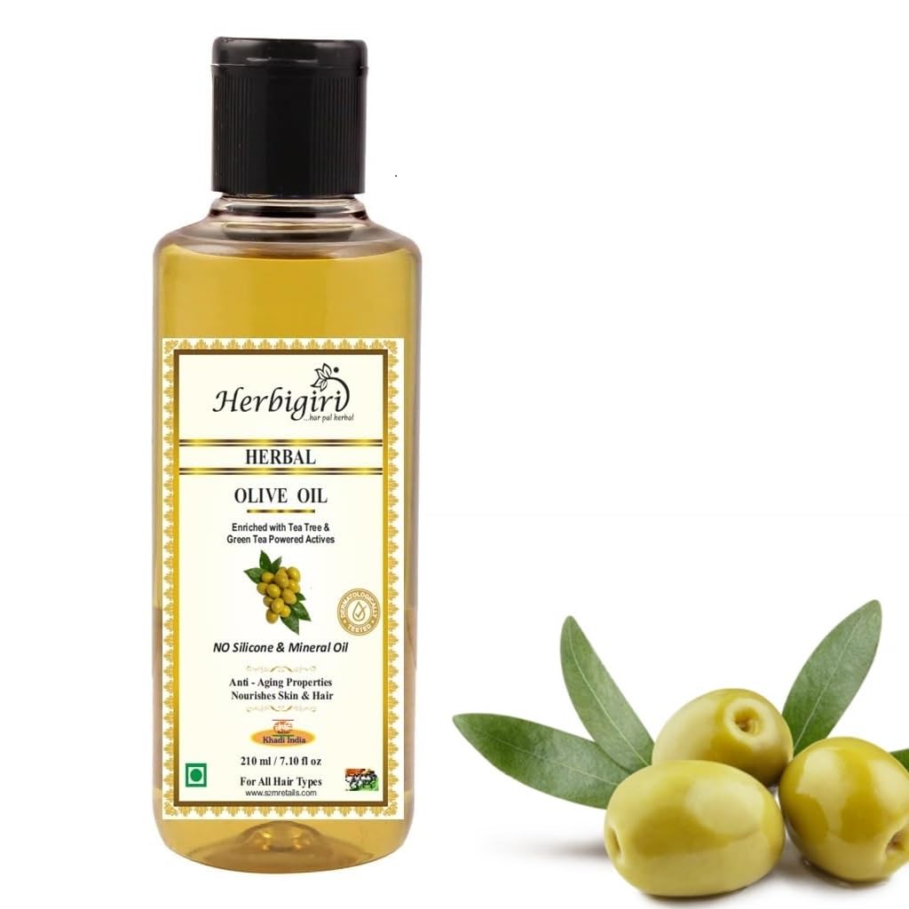 Khadi Pure Extra Virgin Olive Oil | 100% Organic Cold Pressed Multipurpose Oil for Baby massage, Skin Care & Hair Care | Deeply Nourishes & Moisturizes | Not for Consumption | 210 ml Jaitun Tel-image-29