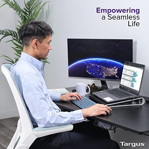 Targus 17 inch Dual Fan Lap Chill Mat - Soft Neoprene Laptop Cooling Pad, Heat Protection Laptop Cooler, Dual-fan Heat Dispersion, USB-A Connection Laptop Fan