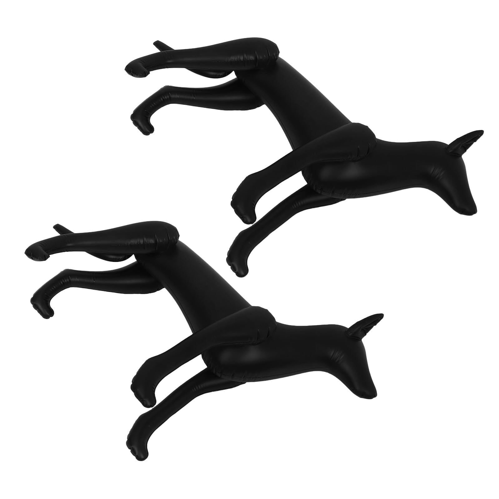 Mobestech Manichino Gonfiabile per Cani 2 Pezzi in PVC Nero 018Mm Espositore per Modelli di Cani e Abbigliamento per Animali Domestici Leggero e Portatile per Negozi Feste e Vetrine