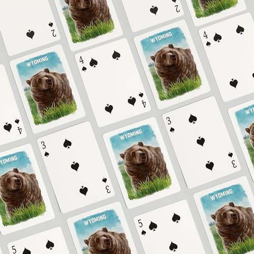 Baraja de Poker Wyoming Osos Acuarela 52 Cartas miniatura 4