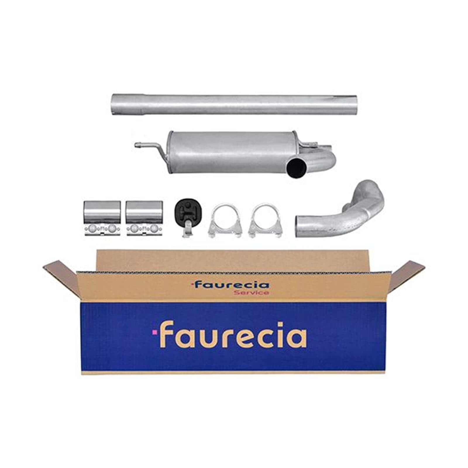 HELLA 8LB 366 022-891 Vorschalldämpfer - Easy2Fit® Kit - vorne - dreiteilig - Set mit Anbauteilen | 8LB 366 022-891 Kompatibel mit Passat B5 (3B2),Passat B5 Variant (3B5),Passat B5.5 (3B3),Passat B5.5 Variant (3B6)