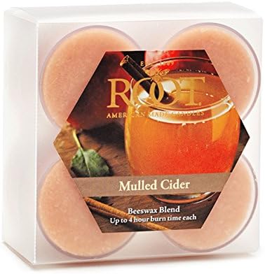 Root Candles, Candle Tealight Mulled Cider 8 Ounce