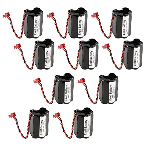 Exell Battery 10x 7.2V NiMH 1000mAh Battery Pack Fits TimeLox Communication Unit TC HCU
