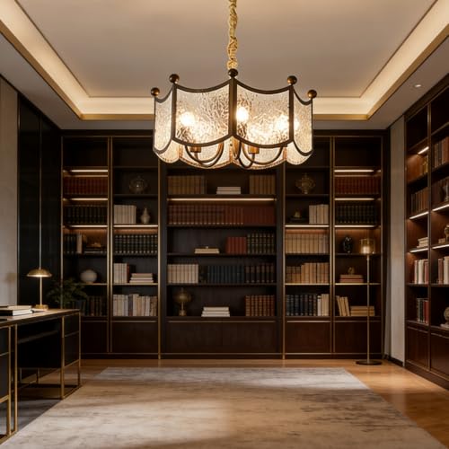 Lustre de Plafond Acrylique et Métal pour Éclairage Ajustable