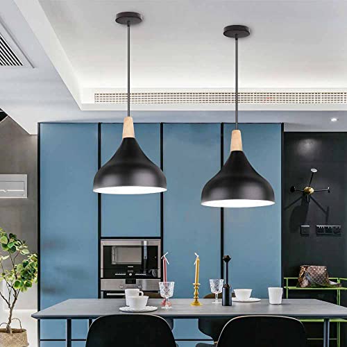 Lámparas de madera para comedor y estudio estilo candy colores 5