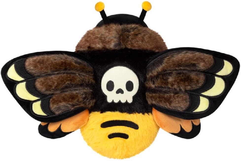 Squishable - Mini Death's - Head Hawkmoth - Spooky Collection - 9 in - Soft Toy Collectible Stuffed Animal
