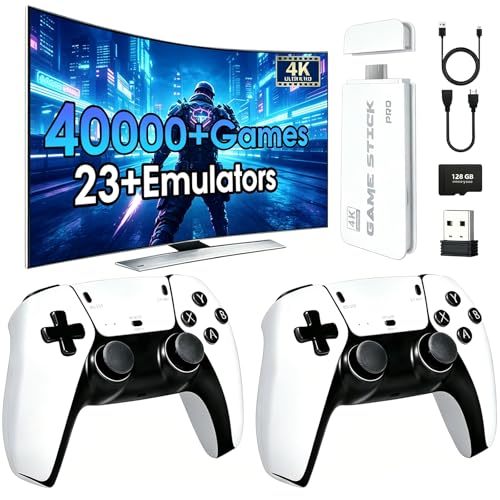 Retro game console with wireless controllers