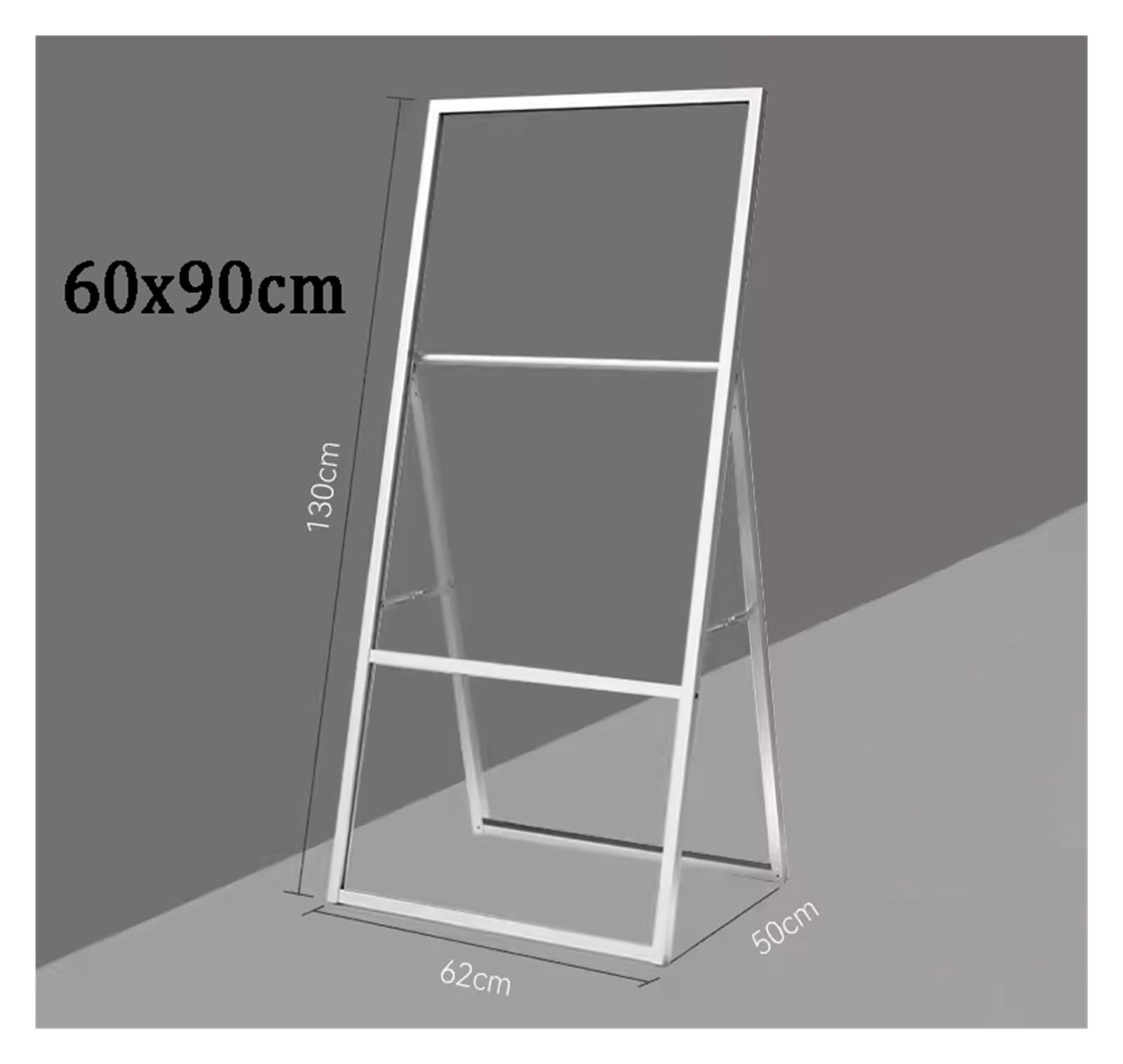 Soporte De Pie Para Carteles A Frame Sign Tablero Sándwich De 60 X 90 Cm De Alta Resistencia, Soporte For Carteles For Carteles En La Acera, Cartel Plegable Portátil For Exteriores Con Marco En A For