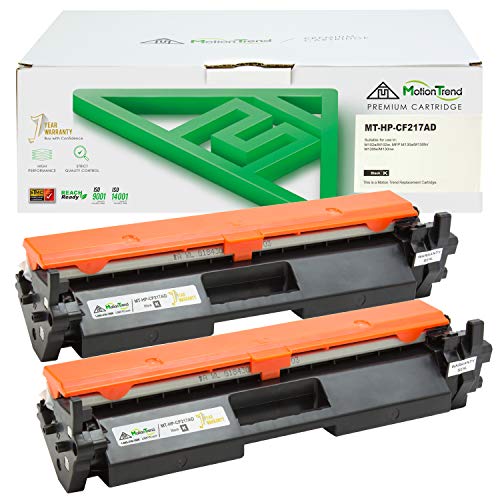MOTIONTREND Compatible Toner Cartridge Replacement for HP 17A CF217A (Black, 2-Pack)