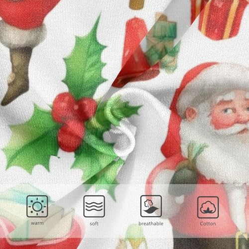 Christmas Vintage Santa Claus Poses Toddler Underwear Floral 2t Cotton Panties Little Girl Designer Briefs Kids Undies3