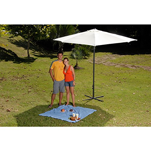 Ombrelone Automático Bege Itapuã 3m para Jardim com Saída de Ar - MOR 9004