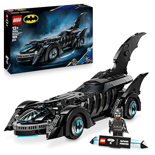 LEGO DC Batman Batmóvil de Batman Forever - Coche de Superhéroe de Juguete y Minifigura - Habitáculo Que se Abre e Interior Detallado - Regalo para Niños y Chicos de 12+ Años 76304 | Ya disponible en tu tienda friki favorita! En mundofriki.es! LEGO DC Batman Batmóvil de Batman Forever - Coche de Superhéroe de Juguete y Minifigura - Habitáculo Que se Abre e Interior Detallado - Regalo para Niños y Chicos de 12+ Años 76304 | Ya disponible en tu tienda friki favorita! En mundofriki.es!