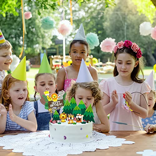 13 Stuks Jungle Dieren Cake, Safari Dieren Cake Decoratie, Taartdecoraties dierentuin, Jungle Party DierTaart Decoratie… - Image 7