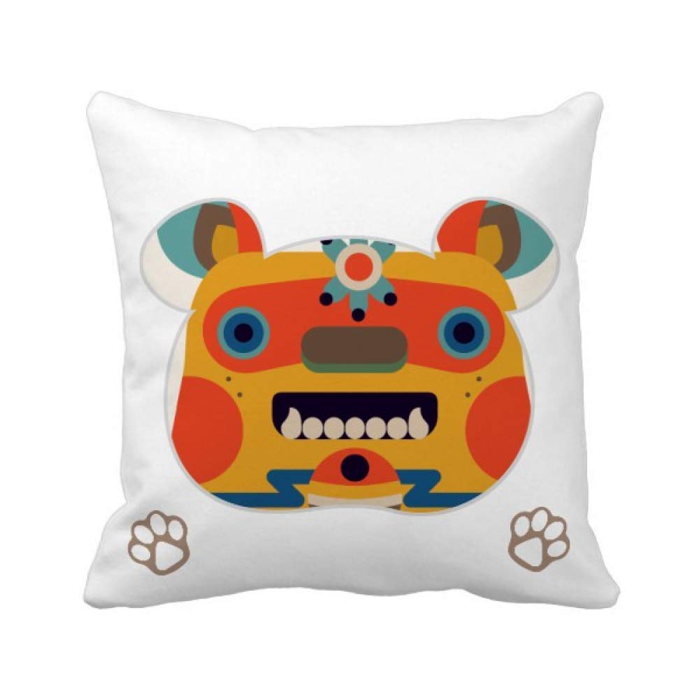 Housse de coussin ours monstre style chinois pour sublimer votre fauteuil de lecture