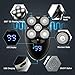 Electric Shaver for Men & Grooming Kit, GOOLEEN 5 in 1 Electric Razor Cordless Waterproof Wet Dry Rotary Bald Head Shaver Nose Trimmer Hair Clippers Facial Cleansing Brush LED Display USB Rechargeable