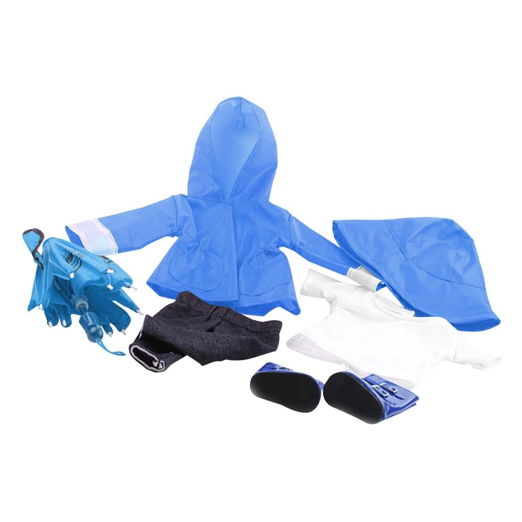 Meadawgs®Raincoat Pants Boots Hat Umbrella Set for 18'' American Dolls Blue|Dolls & Bears|Dolls|Clothes & Accessories|Modern-image-40