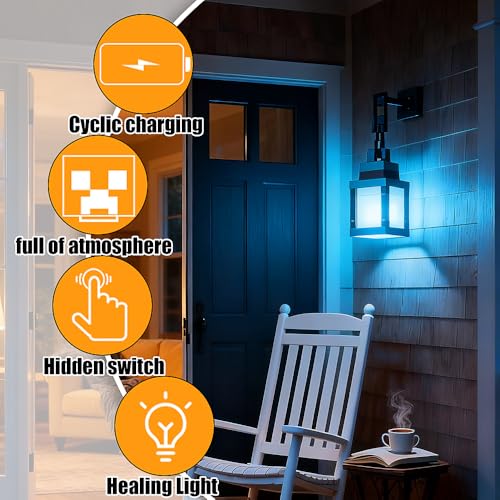 Veilleuse murale pixelated LED 16 couleurs avec télécommande pour chambre - 3