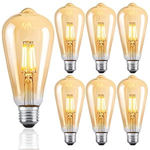 LED-lampen E27 ST64 Retro LED dimbare gloeilampen warm wit 2700K spaarlamp retro gloeilamp 360 ° graden stralingshoek…