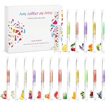 18Pcs Nail Cuticle Oils Nutrition Oil Pen Nourishment Pens 18Smell Cuticle Revitalizer for Agnail Nourish Skin Nail Care
