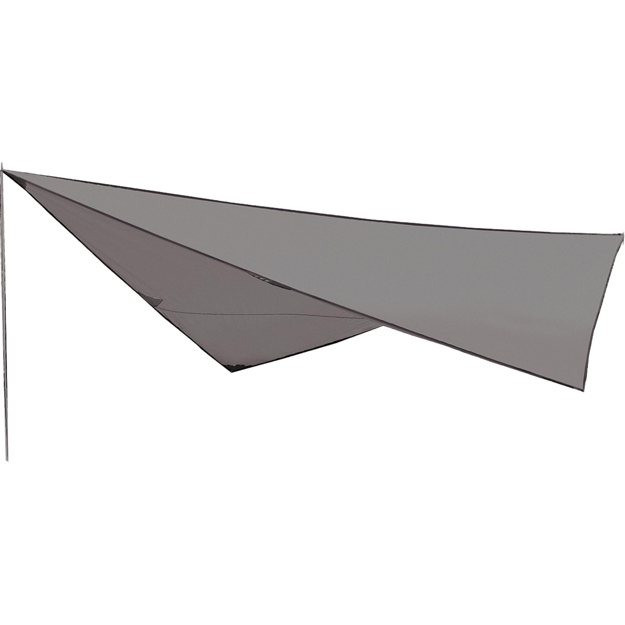 High Peak Sonnensegel Tarp 2, 400x400 cm, Sonnenschutz, Wetterschutz Tarp , Universal Camping Plane, leicht, variable Aufbaumöglichkeiten mit 2 Aufstellstangen 200 cm