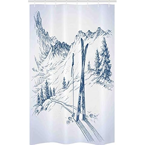 ABAKUHAUS Rideau de Douche Hiver Cover