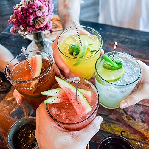 32 Pcs Cocktail Picks, Metal Cocktail Pick, Reusable & Eco-Friendly Martini/ Fruit /Appetizers /Hamburg /Sandwich Picks #TOP4