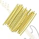 Gitarren Bunddrähte, 24 Stück 2,7 Mm E-Gitarren Bunddraht Gitarre Gold, Messing Bunddraht für E-Gitarren Bass Griffbrett Ersatz