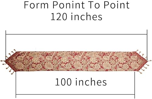 Miniatura 5 de Caminos de mesa vintage de lujo de 120 pulgadas de largo, 1 pieza y el mismo patrón, juego de 6 manteles individuales