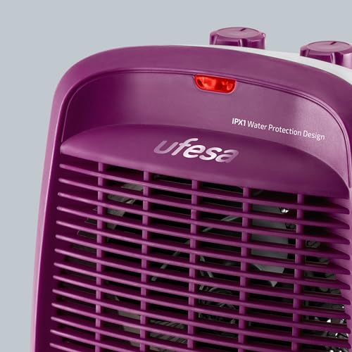 Ufesa Persei – 2000 W Badezimmerheizung mit geringem Verbrauch, 3 Modi (2 Heizstufen + Belüftung), einstellbarem Thermostat… – Ansicht 6