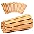 Wooden Garden Pathway (8' Curved Walkway) Roll Out Wooden Pathway Garden Walkways Cedar Walkway Weather-Resistant UV Protected Roll Up Wood Road Floor for Outdoor Garden,Boardwalks,Wedding Party