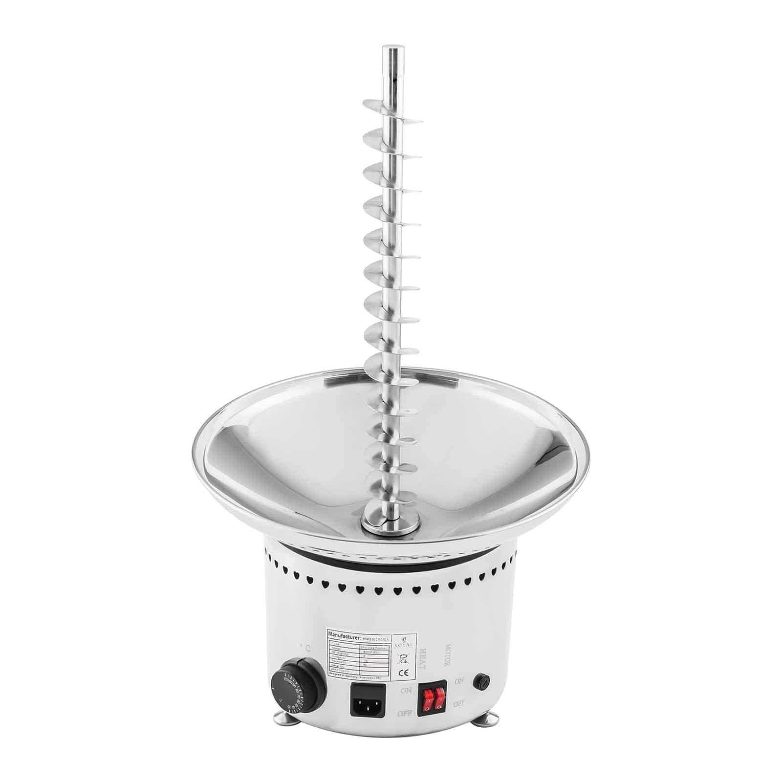 Royal Catering - RCCF-230W - Fontana di cioccolato - 4 livelli