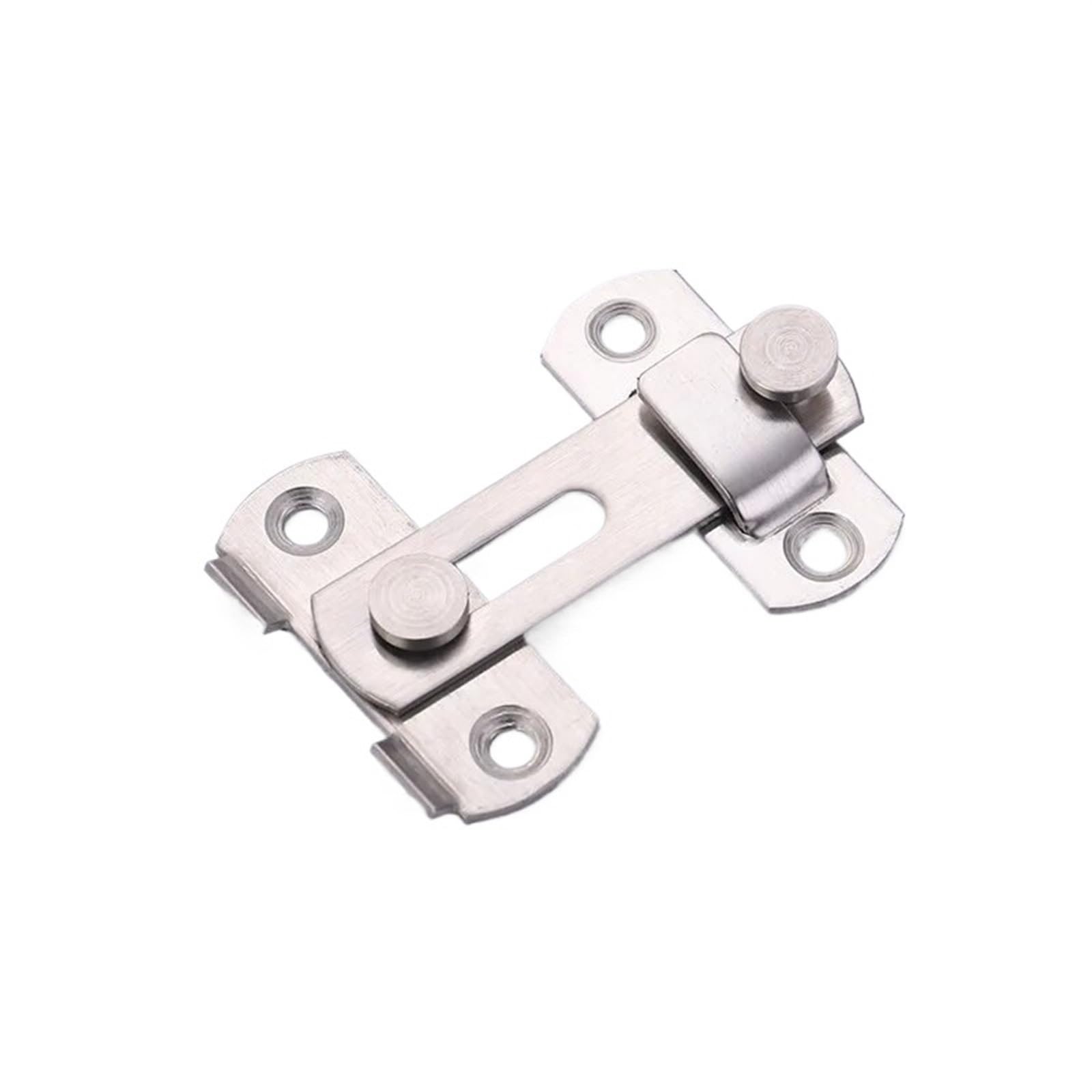 Vayeodeyu 180 Degree Cast Stainless Steel Barn Hook Latch Lock Cabinet Slid Gate 90/180 Deg 1/2Pcs W/Screws