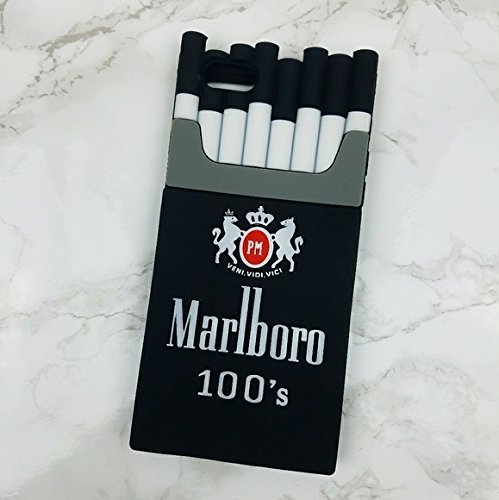 Infinite Galleria ® 3D Soft Silicone Cigarette Box Shaped Back Cover Case  for Apple iPhone 7 Plus