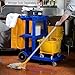 Soro Essentials- 35 qt. Cleaning Mop Bucket Replacement Yellow Color- Commercial Mop Bucket Portable Floor Cleaning Bucket Mop Buckets on Wheels for Household Industrial Restaurant Janitorial Use