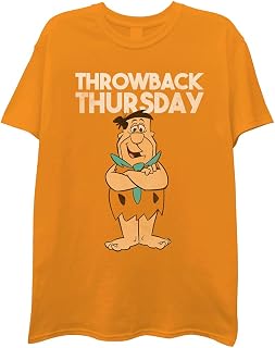 Mens Fred Flintstone Throwback Thursday Men's T-Shirt - Hanna Barbera