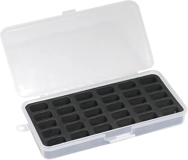 Bobbin Holder Storage Case, Sewing Box Thread Organizer Holds 30pcs Bobbins Empty Bobbins Spools Box Organizer, Bobbin Box Organiser Lace Bobbin Case,for Brother Sewing Machine - Black(Box Only)