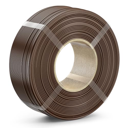 PETG Filament 1.75mm, 1kg(2.2lbs) SUNLU Refill 3D Printer Filament, 1.75mm Dimensional Accuracy +/- 0.02mm, CoffeeBrown F-petg-1kg-refill-coffeebrown