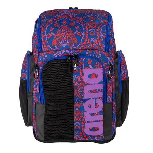Image of ARENA Spiky III Backpack 45 Swimming Athlete Sports Gym Rucksack Large Training Gear Equipment Swim Bag for Men and Women, 45 Liters, Lydia Tapestry
