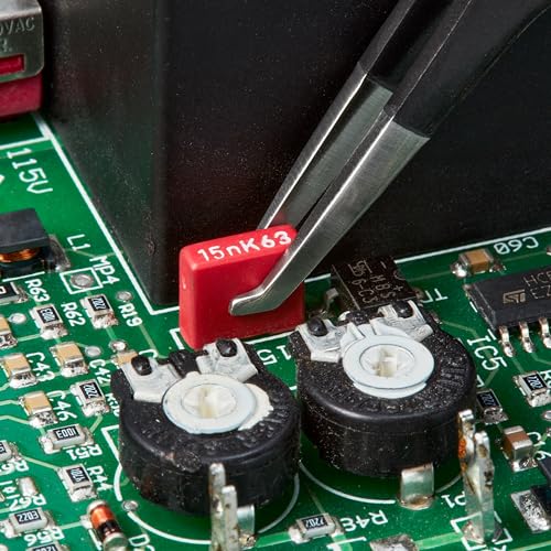Pince à épiler de précision Knipex 92 08 78 ESD pour manipuler les CMS