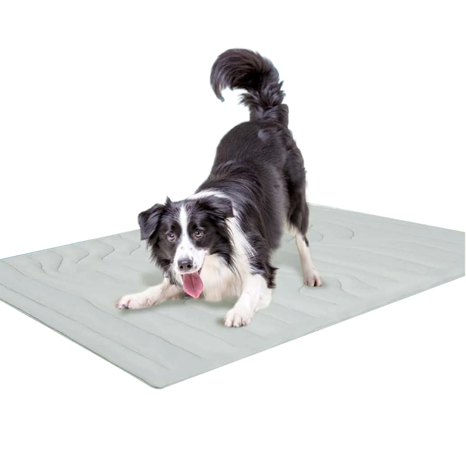 Générique Tappeto refrigerante per cani, doppio lato, velluto/tessuto traspirante, antideformazione per pavimento/auto, gel autorinfrescante senza energia, per interni, esterni, custodia per il