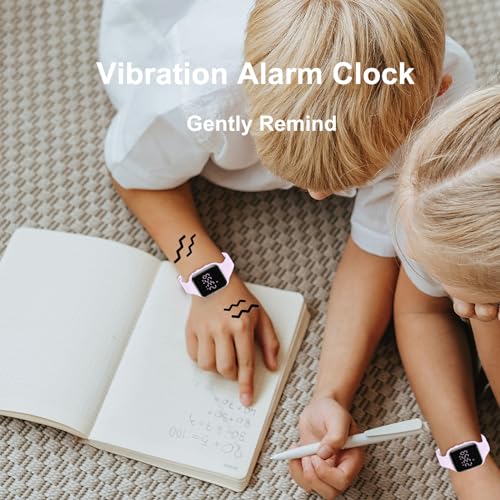 Image of Kids Watches for Girls Boys Digital Sport Watch with Step Counter Pedometer Vibration Alarm Clock, No App Waterproof Fitness Tracker Kids Watch Boys Girls Teens Students Ages 5-16