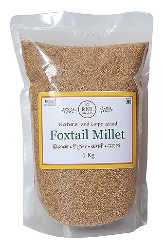 Foxtail Millet 1kg,Thinai | Korralu | Kangni | Navane, Fiber and Protein rich with low Glycemic Index (B0CFTZTTYN) Amazon Price History, Amazon Price Tracker