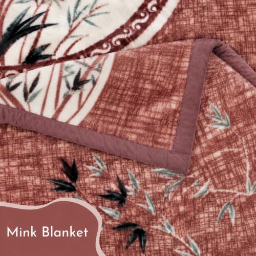 Image of Signature Special Limited Edition Super Soft Double Layered Blanket - 1100 GSM Winter Luxury - Reversible, Ultra Warm & Plush - King & Single Bed (Dusty Rose, Double)