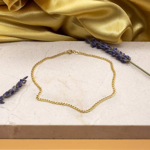 Pulsera tobillera de oro de 9K Carissima de 24 cm, el regalo ideal para mujer 2