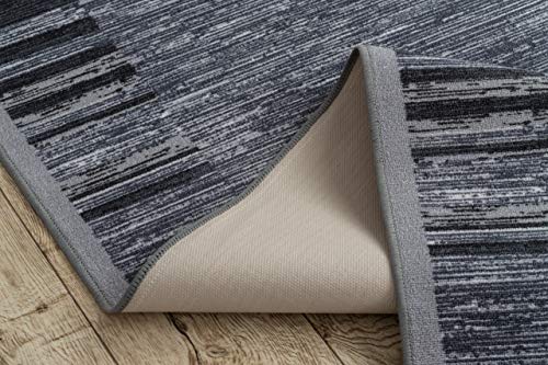 Alfombra de pasillo antideslizante Adagio gris para suelos resbaladizos 6