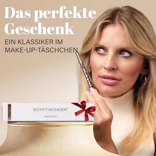 EGYPT-WONDER Kajal Schwarz – Tiefschwarzer Eyeliner für Smokey Eyes & präzise Lidstriche – Weich, langanhaltend, augenfreundlich & hautverträglich