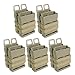 Loglife Tactical Magazine Pouch Bag Holster 5.56 Fast Mag FOR M4 Polymer Black DE（Pack of 5） (DE)