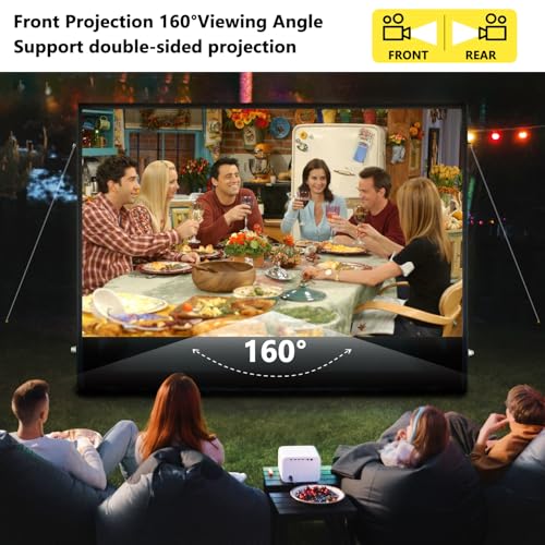 Image of Inflatable Projector Screen I Air-Tight No-Blower Design,Made from TPU Tarpaulin, 120 inch (Equivalent to 16ft) for Indoor & Outdoor Use Backyard, Pool, Party, Camping(Excluding air Pump)