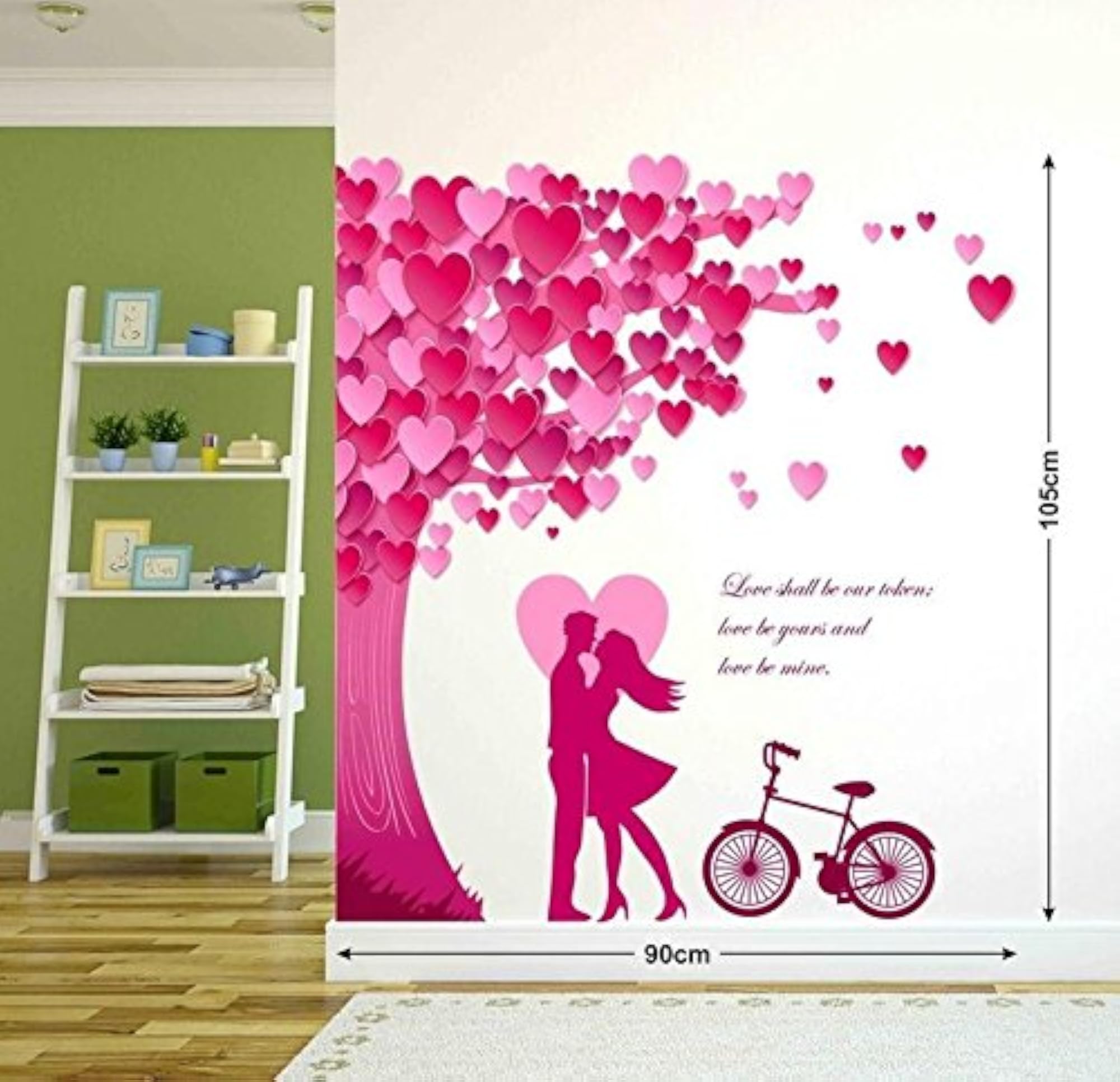 Paper Romance Wall Sticker, Multicolour